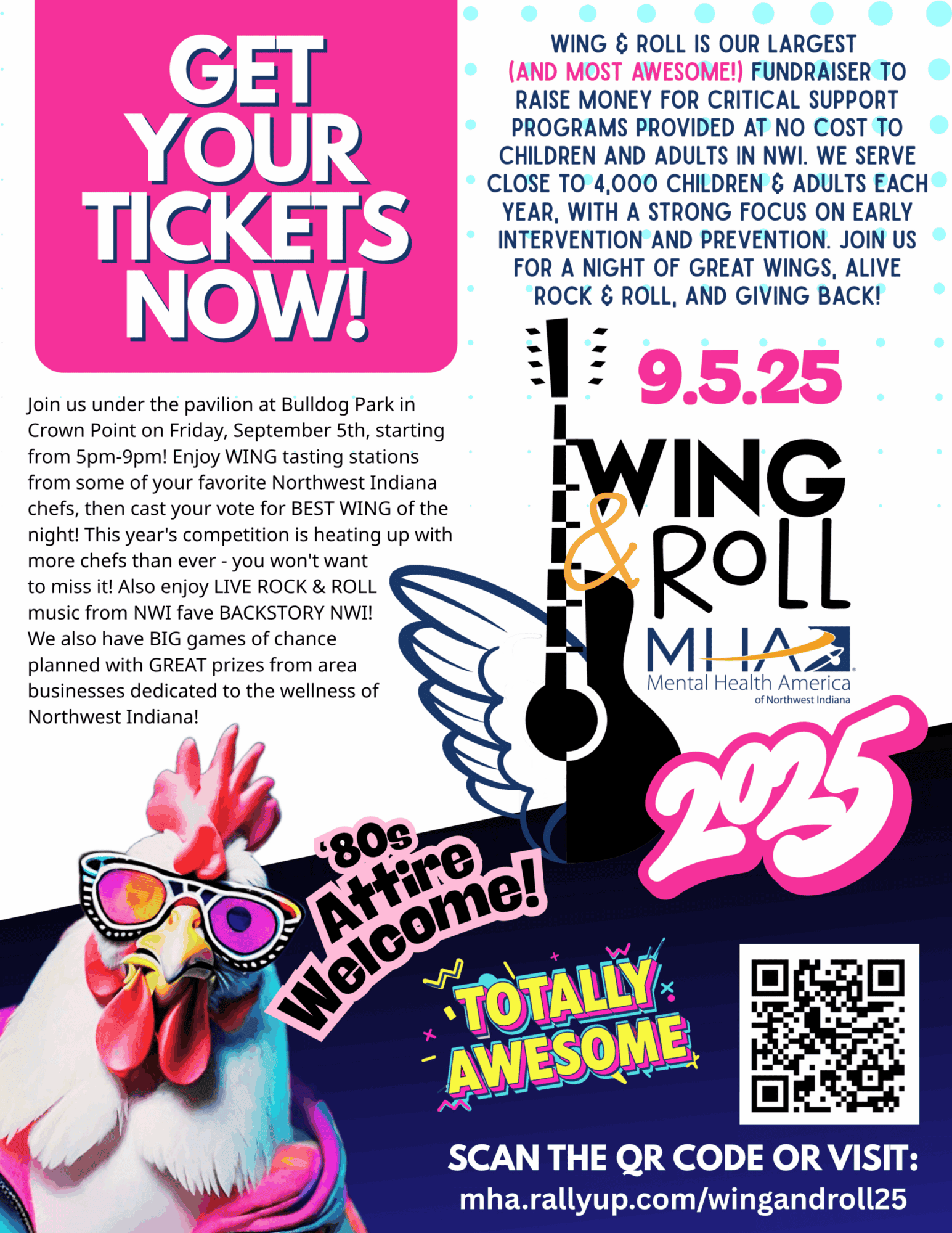 Wing & Roll 2025 Ticket Flier